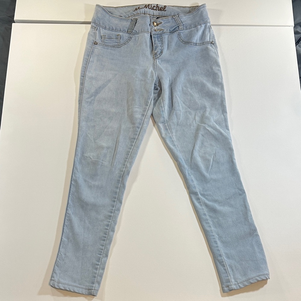 M.Michel Light Blue Denim Jeggings Size 7